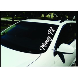 Money Pit Vinyl Decal Sticker Truck Car Euro Turbo JDM Diesel Hated Satisfied GT