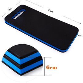 FOSHIO Pack of 2 Knee Cushions, Foldable Seat Cushion, Multi-Purpose Cushion, Ideal for Working in Gardens, Houses and Workshops, Knee Mat, Seat Pad, 50.5 x 23 x 3 cm (Blue 2)