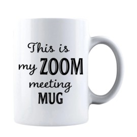 King This is my ZOOM meeting Mug Xmas Gift for Family and Friends Funny Sarcastic Mug