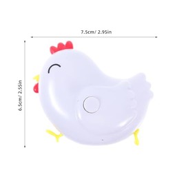 Cinta Métrica de Costura Diseño de Pollo para Niños, Portátil Plástico, 1 Metro de Longitud Adecuado para Manualidades y Proyectos de Costura