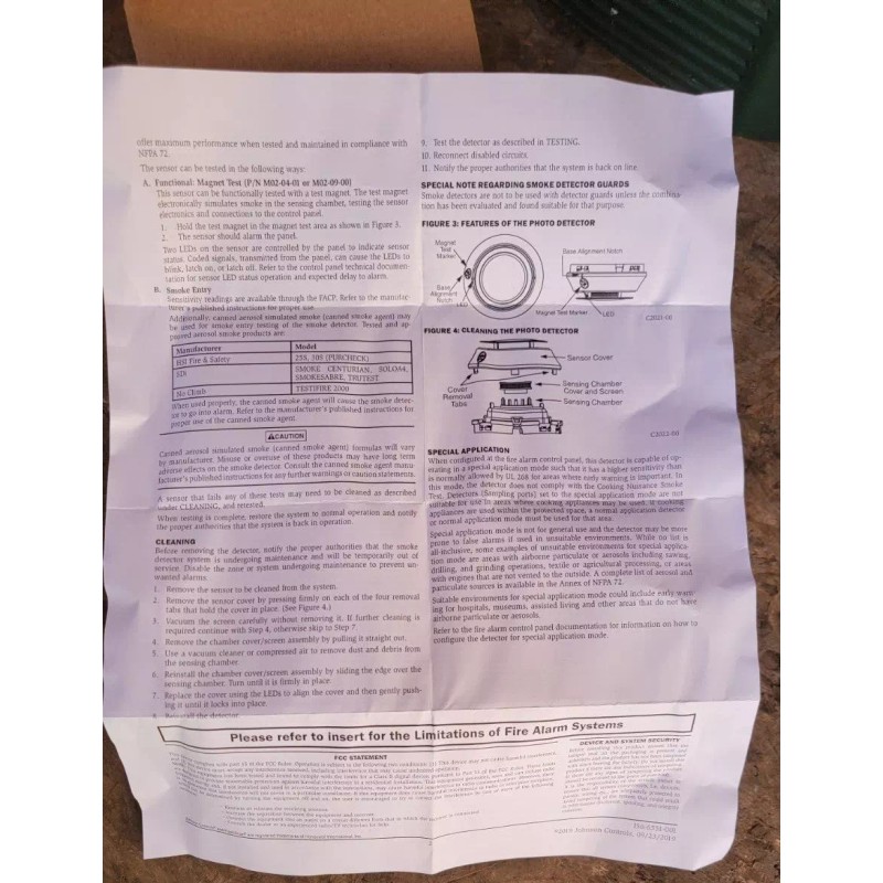 Johnson Controls J2351 Fire Alarm