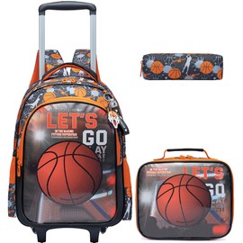 ZBAOGTW Rolling Backpack for Kids 8-12 Boys Backpack with Wheels for Kids Roller Backpacks for School Backpacks for Elementary Middle Student Back to School Supplies