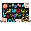 Mocsicka Game Night Backdrop Board Game Game Night Decorations for