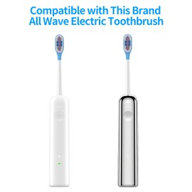 Kompatibel mit Laifen Elektrische Zahnbürste Schallzahnbürste Ersatz Zahnbürste Köpfe, für Laifen Aufsteckbürsten, Mit Staubabdeckung,10 Stück (Ultra Whitening, M)