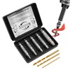 Toolmays 8pcs Damaged Screw Extractor Set, 5 Pcs Hss 4241