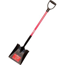 BULLY TOOLS 62510 14 Ga. Square Point Shovel. Fiberglass Dgrip Handle.