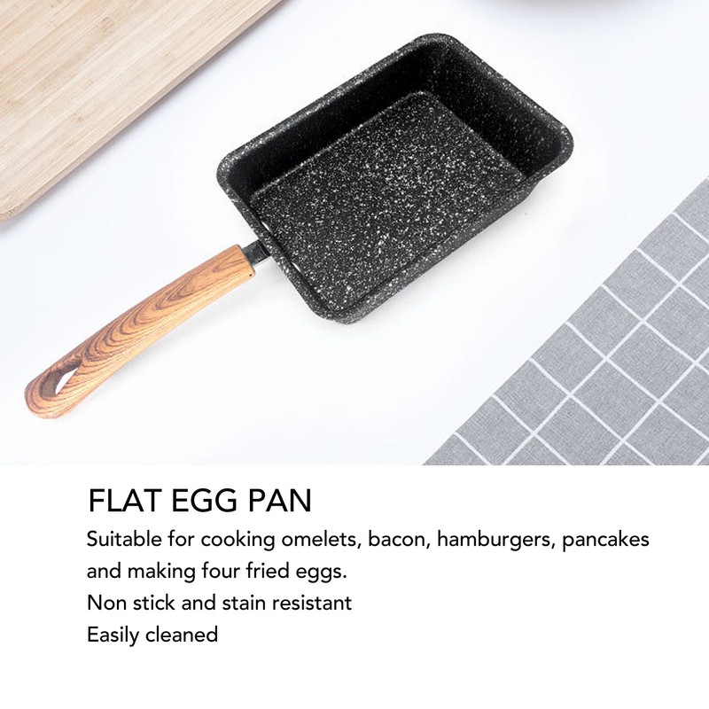 Frying Pan Iron Non Stick Coating Square Thick Multifunction Japanese