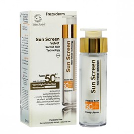 Frezyderm Sun Screen Velvet Face SPF50+ High Protection Facial Sunscreen 50 ml