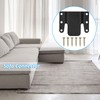 10Pcs Sectional Couch Connectors, Universal Sectional Sofa Interlocking, Easy to