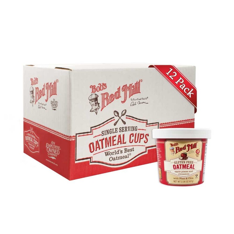 Bob's Red Mill Gluten-Free Apple Cinnamon Oatmeal, 2.36 Ounce, Pack