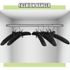 Jetec 24 Pieces Satin Padded Hangers with 360° Swiveling Hook