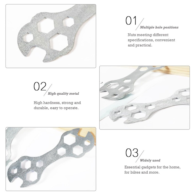 CYNOSURETECH 4 Piece Bicycle Wrench, Multi-Function Tool, Bicycle Repair Tool,