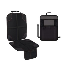 Protector de asiento de coche  kit de organizador de asiento trasero para coche, alfombrilla protectora para asiento trasero de coche para asiento de 