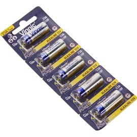 Vinnic 23A 12V アルカリ電池 5個入シート 水銀0% キーレス用 【LRV08 / L1028F互換】
