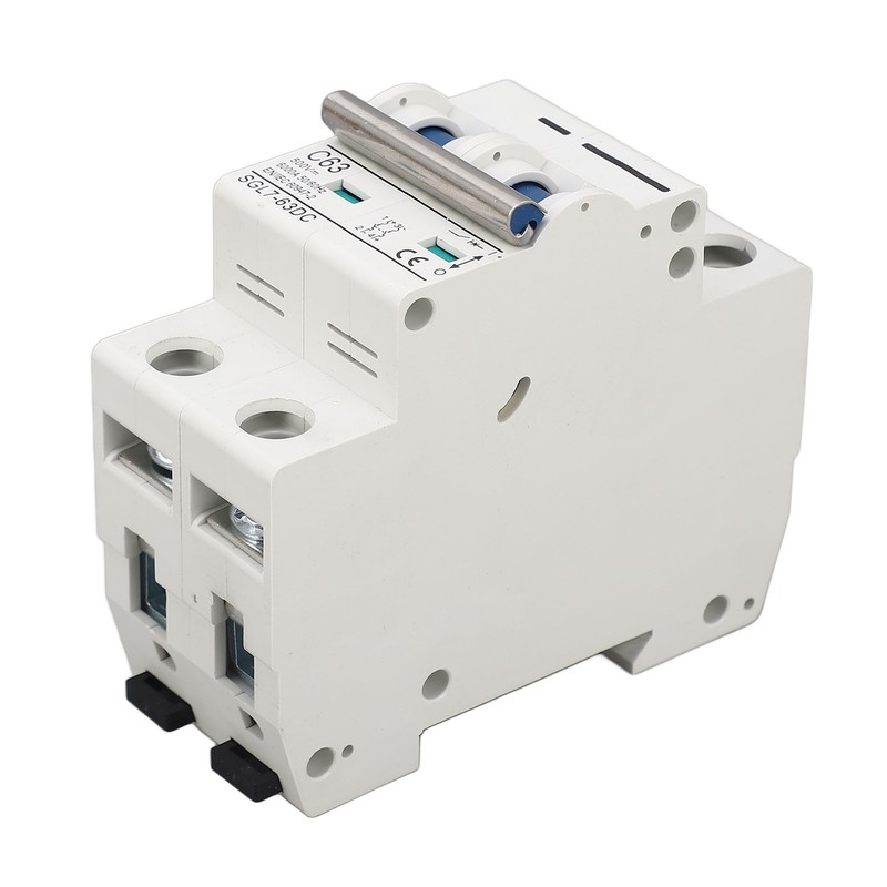 DC500V 2P Miniature DC Circuit Breaker Short Circuit Overload Protection