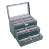 AUTOARK Leather 18 Piece Eyeglasses Storage and Sunglass Glasses Display