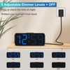 Peakeep Small Digital Alarm Clock Plug in for Bedrooms Bedside,