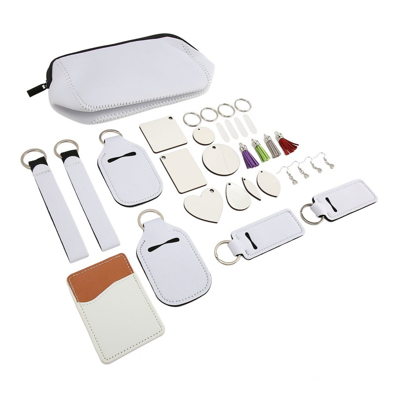 32 Pcs Sublimation Blanks Products Double Sided DIY Sublimation Heat