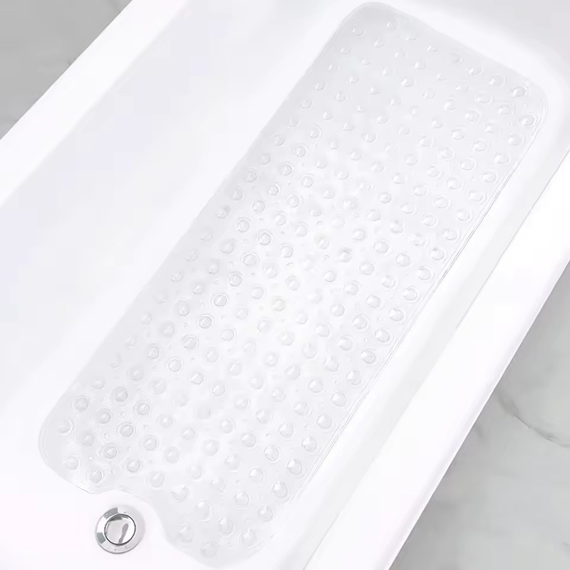 Extra Long Non-Slip Bathtub Mat with Suction Cups, 40 x