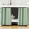 zhidiloveyou Blackout Bottom Bunk Bed Curtains Thickened Privacy Curtain