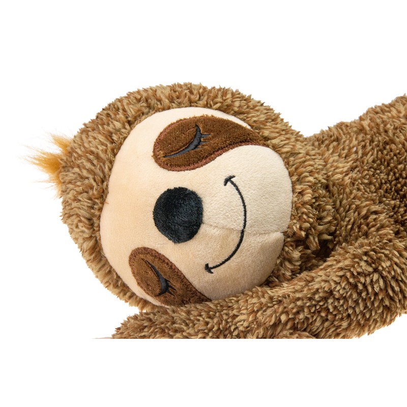 Karlie Sloth Dog Toy, Plush, Brown, 55 x 26 x