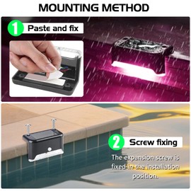 jindaaudio 4Pack Solar Pool Light Color Changing Solar Deck Lights Outdoor Waterproof Led