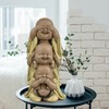 Zen'Light Statue of 3 Laughing Buddhas - See Nothing -
