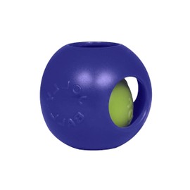 Unique Ball in a Ball Floating Teaser Dog Toy Choose Size and Color (Blue, Large)