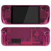 eXtremeRate Clear Candy Pink Custom Faceplate Back Plate Shell for