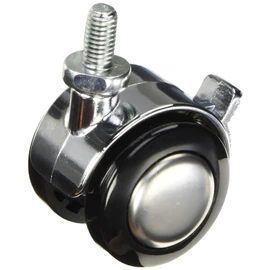 Toshin US40BM8XP1.25 Screw-in Dual Wheel Caster 40 Diameter with Free Stopper