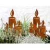 LB H&F Lilienburg Christmas Decoration Rust Metal Weatherproof