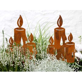 LB H&F Lilienburg Christmas Decoration Rust Metal Weatherproof
