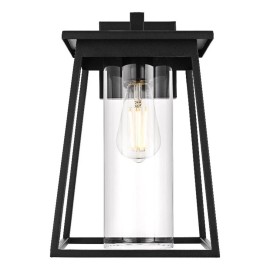 Elegant Lighting Lambert 8.5" Outdoor Wall Sconce in Black
