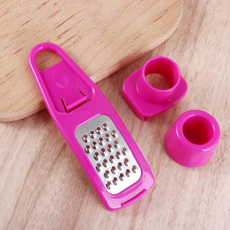 Rose Red Multifunction Ginger Grater Tool Mini Grater Nutmeg Grinder