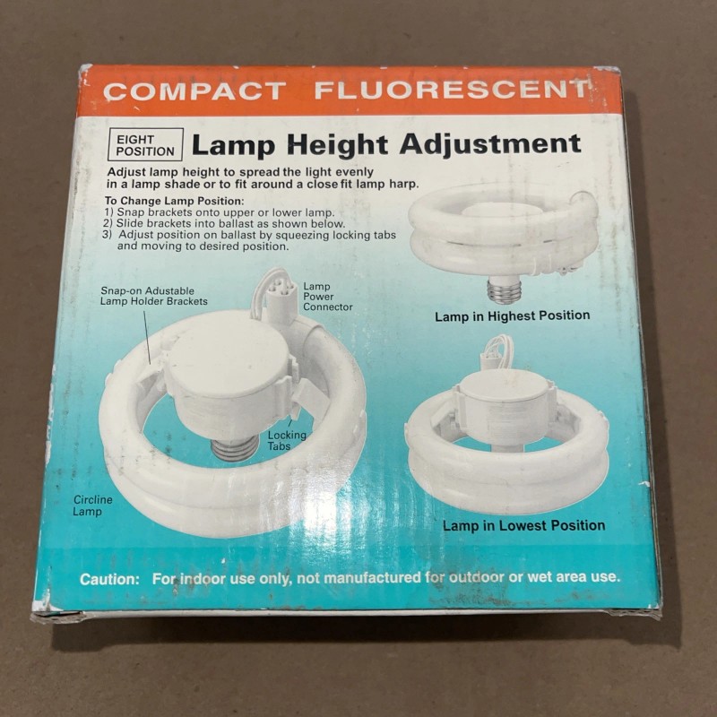 TCP 16533L T6 Circline Lamp & Adaptor 3 Way Fluorescent