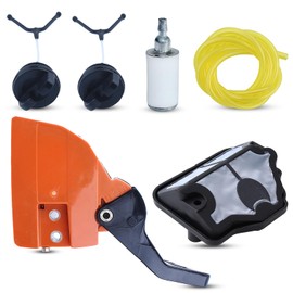 HAISHINE Sprocket Clutch Side Cover Chain Brake Handle Kit for Husqvarna 142 141 137 136 Chainsaw 530054802, 544097901