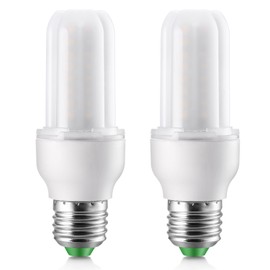 Elrigs E27 LED Dimmable Bulb, Cool White (6000 K) Bulb, 7 W Bar Shape Bulb Replaces 60 W Bulb, Double Pack