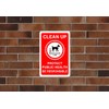 Safety First Display LTD Clean up dog fouling sign -