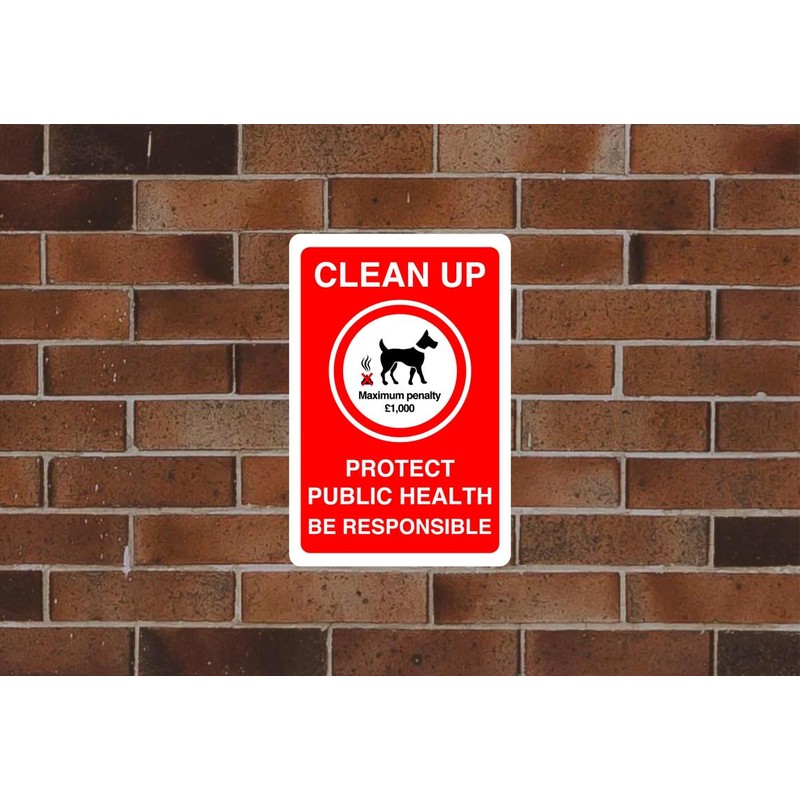 Safety First Display LTD Clean up dog fouling sign -