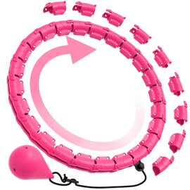 Detachable Smart Hula Hoop, Fitness Hula Hoop, Women's Abdominal Slimming Waist Hula Hoop, Pink