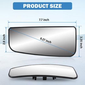 Driver Left Side Heated Lower Tow Mirror Glass Replacement for 2015-2020 Ford F150, 2017-2020 F250 F350 - Towing Convex With Rear Holder