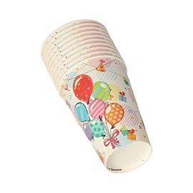 PAPSTAR Drinking cups, cardboard, 0.2 l, diameter 7 cm, 9.7 cm, Fete 88493, paper cups, disposable cups, pack of 10