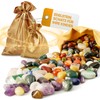 Colourful Gemstone Mix for Children, 100 Pieces Tumbled Stones for