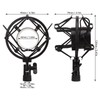 Microphone Shock Mount Mic Holder Non Vibration Suspension Clip Guitar
