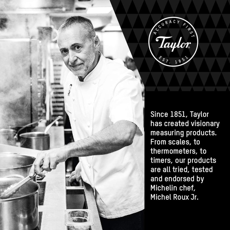 Taylor Pro Digital Kitchen Food Scales with Ultra Thin Design,