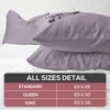 Superity Linen Pillow Cases Standard Size - Envelope Enclosure -