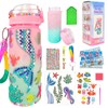 Decortus propios Kits de botellas de agua para niñas de