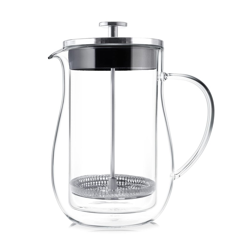 Teabloom Louvre Insulated Glass Tea Press - 34 OZ (4