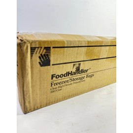 FoodHandler Case Of 200 Food Handler Large 18” X 30” HDPE Freezer Storage Food Saver Bags