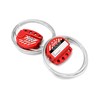 QWORK Lockout Tagout Cable Lock, 4 Pack Adjustable Steel Vinyl